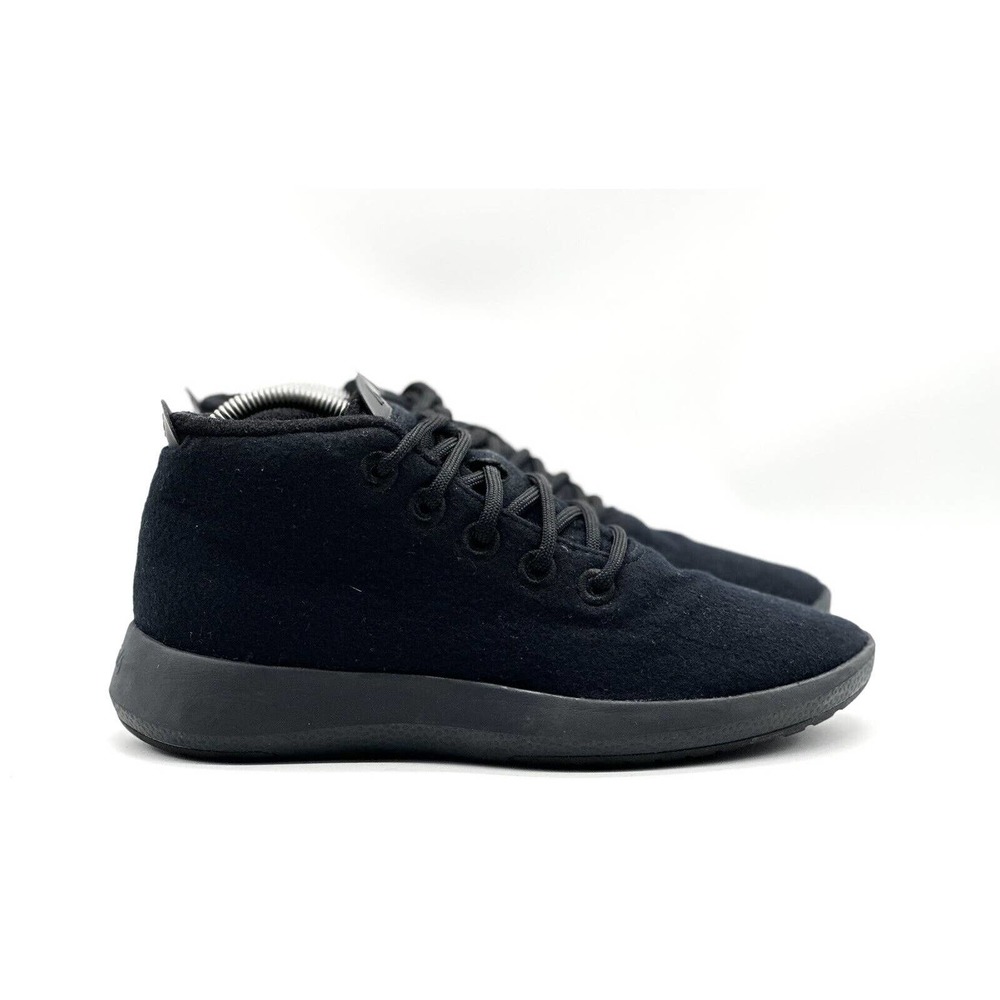 Allbirds Shoes Mens Size 8 Black WRUM Wool Runner Up Mizzles High Top Sneakers